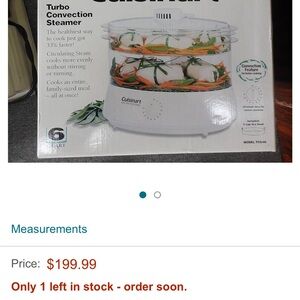 Cuisinart turbo steamer